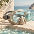 Sandstone Swim Mask – Single-Lens Design with Adjustable Strap